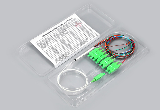 Het Type 1x8 van staalbuis PLC van de de Schakelaarvezel van de Vezelsplitser SC/APC Optische PLC Splitser